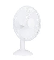 Stolní ventilátor – 30 cm – 35 W – 3 rychlosti – oscilační – bílý – 220–240 V AC