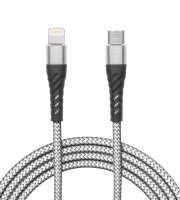 Datový kabel – iPhone Lightning – Type-C šedý – 1 m