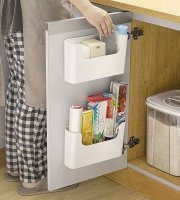 Organizér na skladování montovatelný na dvířka skříňky