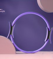 Univerzální Růžový Pilates Kruh na Cvičení celého těla Fialový
