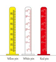 Žlutá samolepicí cementová vyrovnávací jehla (1 ks)