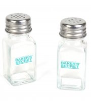 Sada solničky a pepřenky Baker's Secret – sklo – 10,3 cm – 2 ks / sada