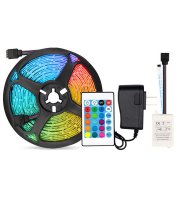 5metrový RGB LED pásek se zdrojem a dálkovým ovladačem